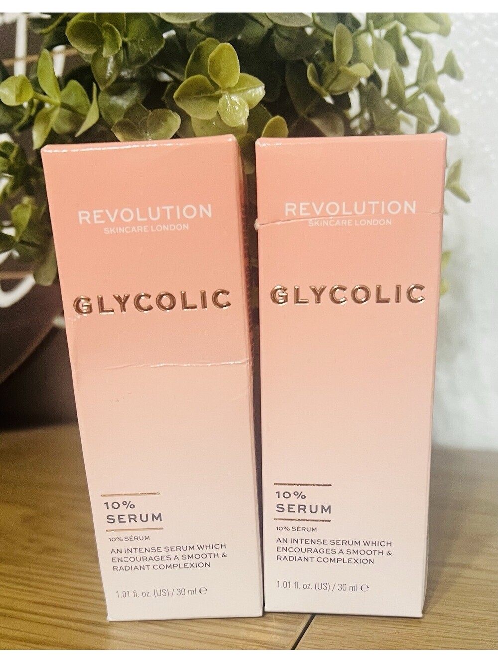 Revolution Skincare glycolic acid serum 2 pk new sealed beauty makeup spa